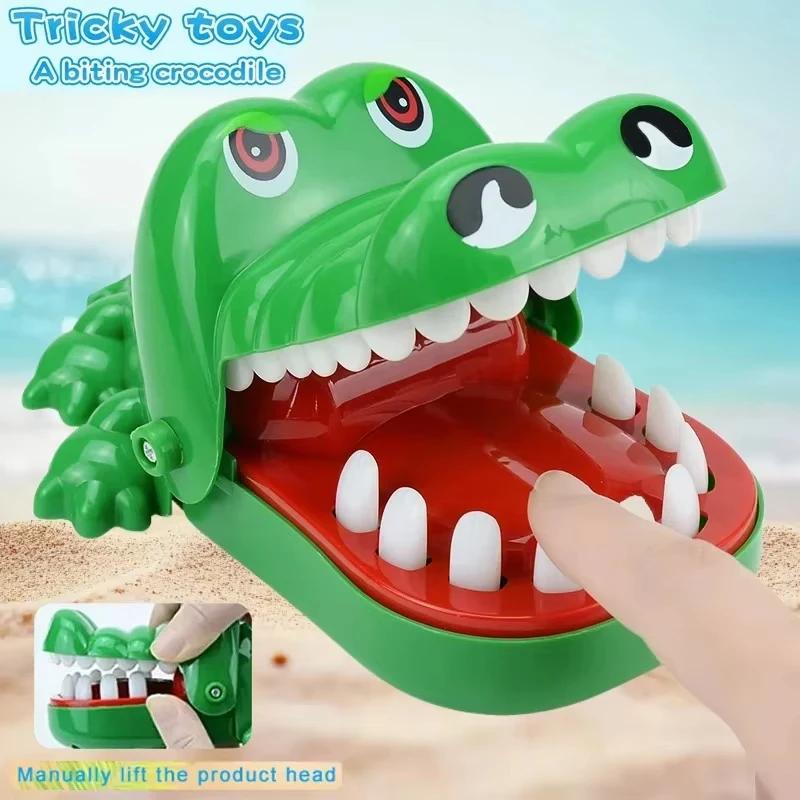 Jouet de pincement Crocodile pour enfants, jeux de famille classiques, méfait, jeux porte-bonheur po