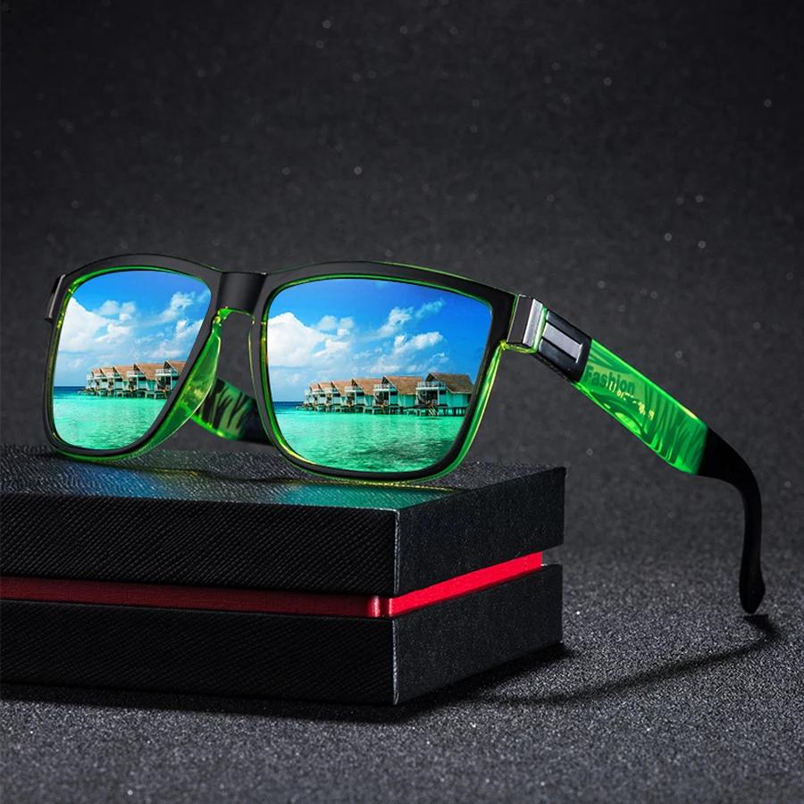 Lunettes de soleil carrées classiques UV400 pour hommes et femmes, 3 pièces, pour la conduite, la pê