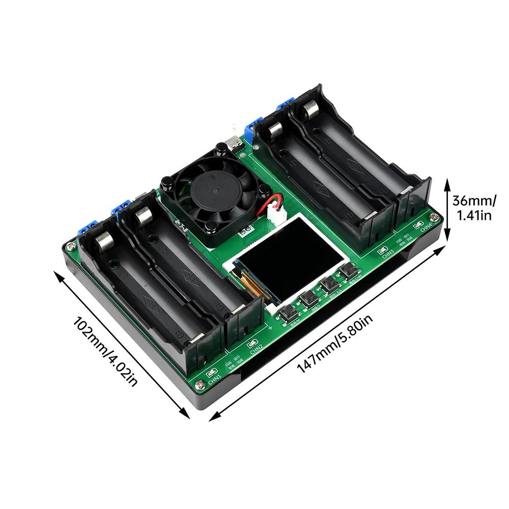 Testeur de capacité de batterie type-c à 4 canaux, affichage LCD, Module de détection de batterie nu