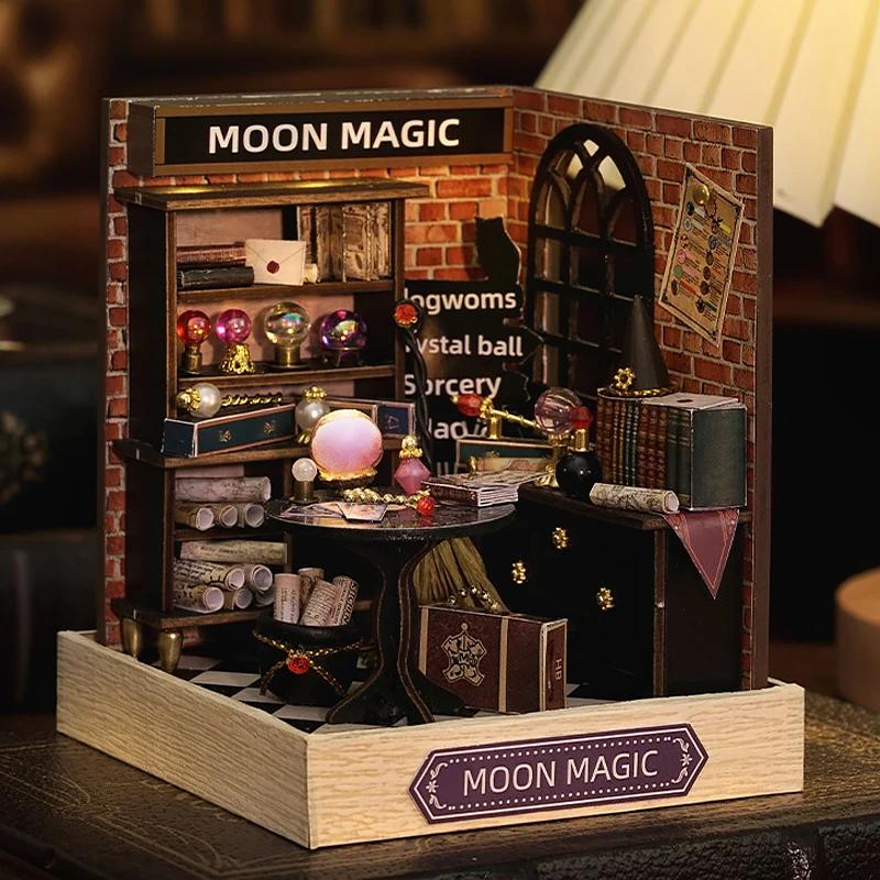 Mini maison de poupée, Kit de petite maison à monter soi-même, Puzzle 3D fait à la main, modèle d'as