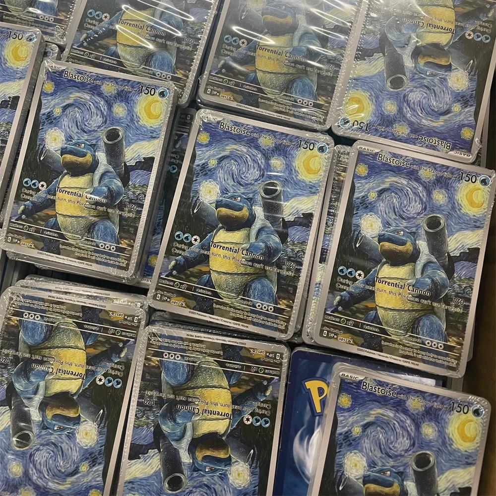 Dessin animé Anime Pokemon Ptcg auto-contrôle Mewtwo Pikachu recueillir commerce Signature carte Fla
