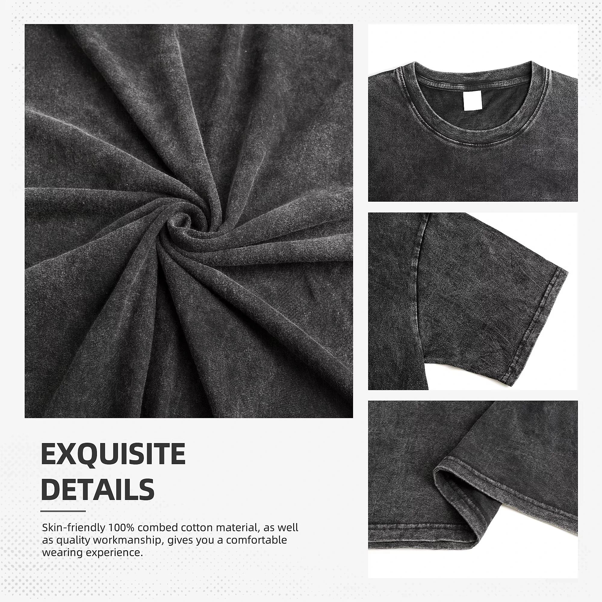 T-shirt unisexe à manches courtes Metallica style rock, motif punk urbain, 100 % coton, délavé, coll