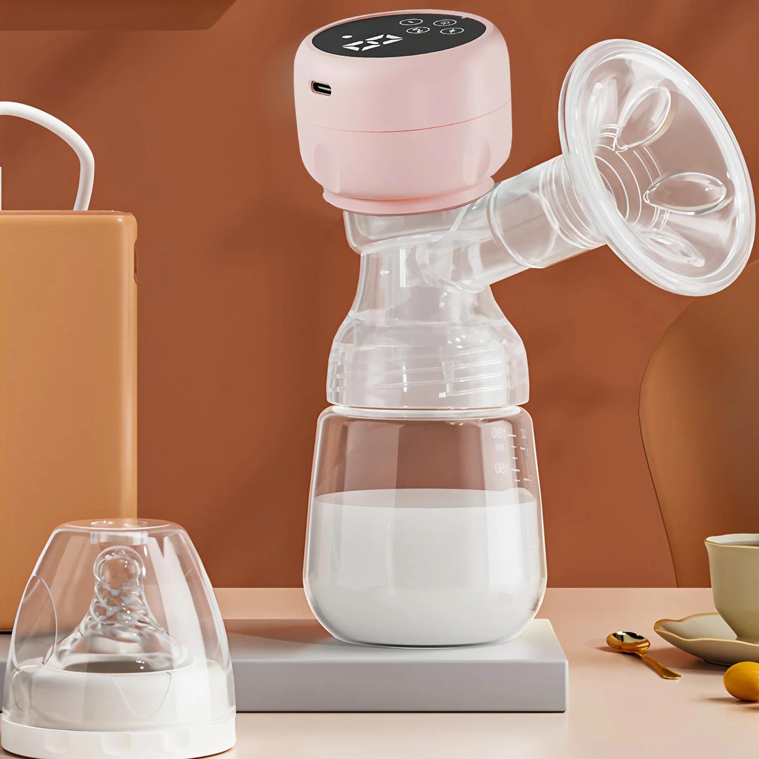 Tire-lait électrique Portable 2 en 1, biberon pour bébé, aspiration intégrée intelligente, tire-lait