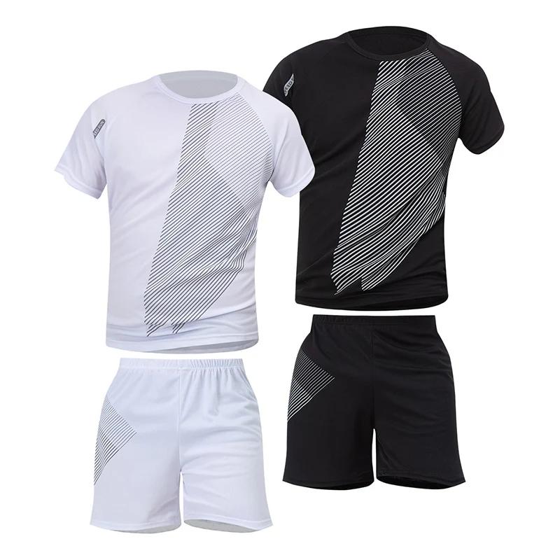 2 ensembles de taille européenne et américaine homme pantalon court à manches courtes costume homme 