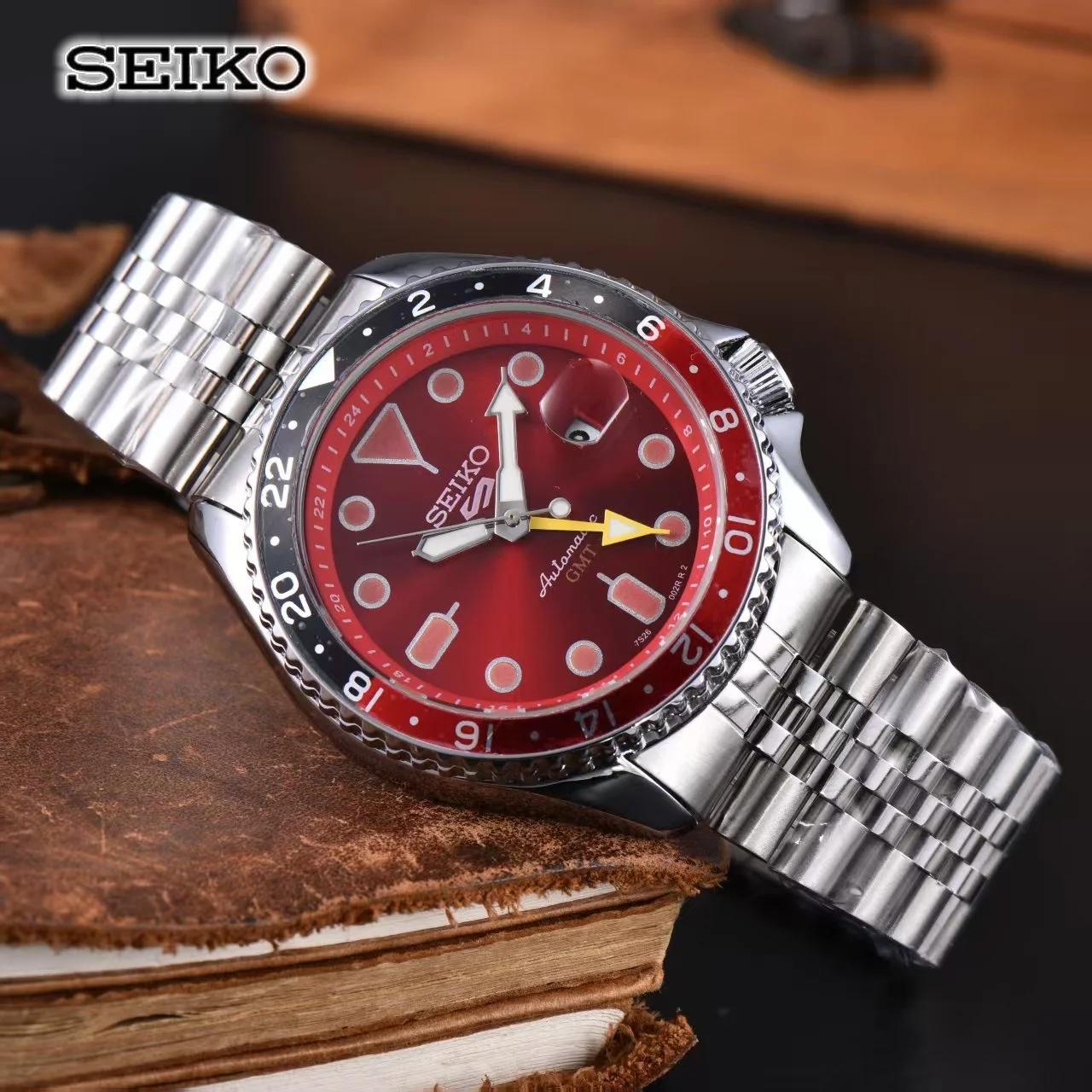Montre mécanique automatique Seiko pour hommes et femmes, montre de couple, calendrier décontracté e
