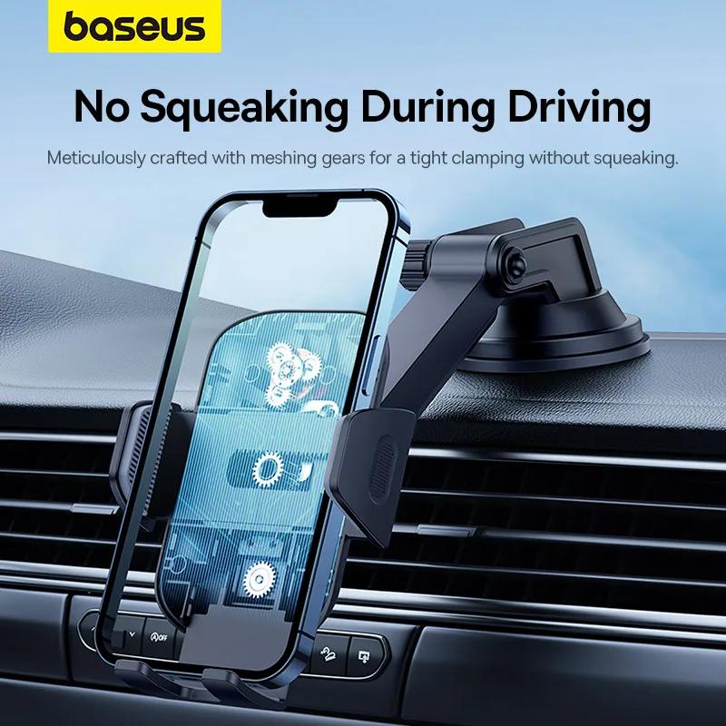 Baseus Support de téléphone de voiture ventouse 360 degrés supports de serrage universels pour Smart