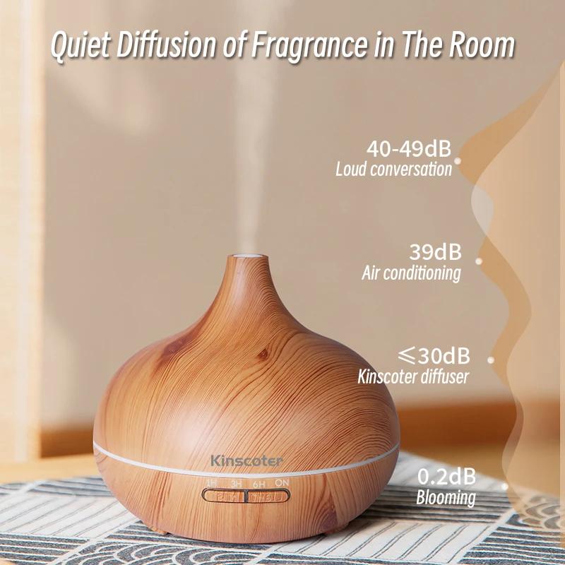 Diffuseur d'huiles essentielles d'aromathérapie de haute qualité 500ml, humidificateur d'air ultraso