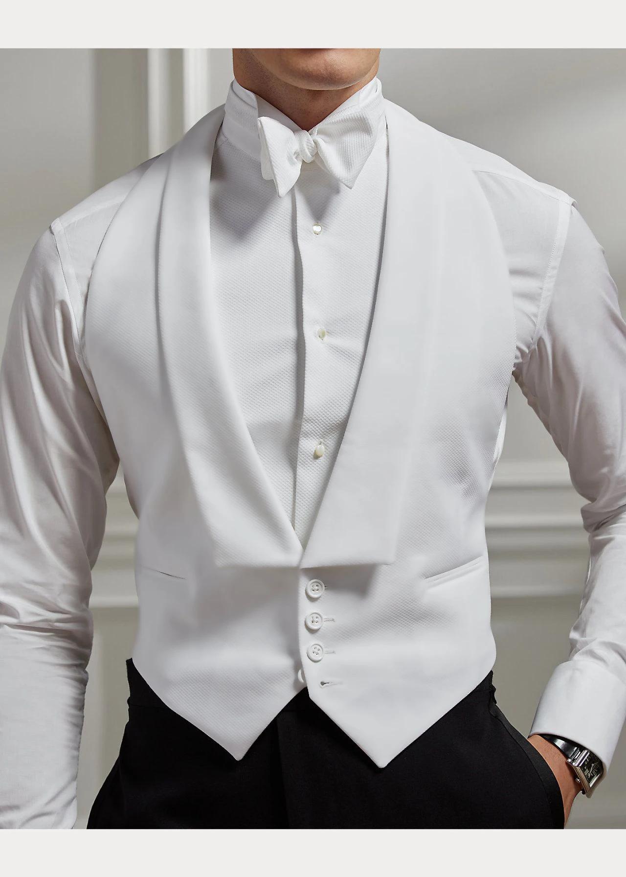 Gilet homme revers de mariage simple boutonnage deux poches coupe ajustée veste sans manches homme g