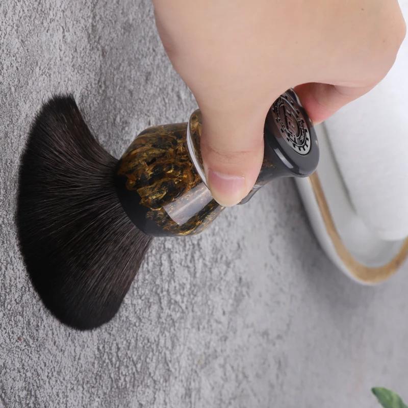 YAQI DEEP STONES 24mm cheveux synthétiques résine poignée hommes brosse de rasage humide