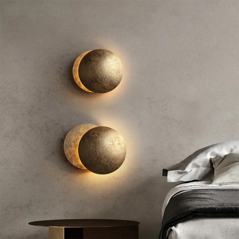 Moon Concept – applique murale solaire en éclipse, style nordique Vintage, luminaire décoratif d'int