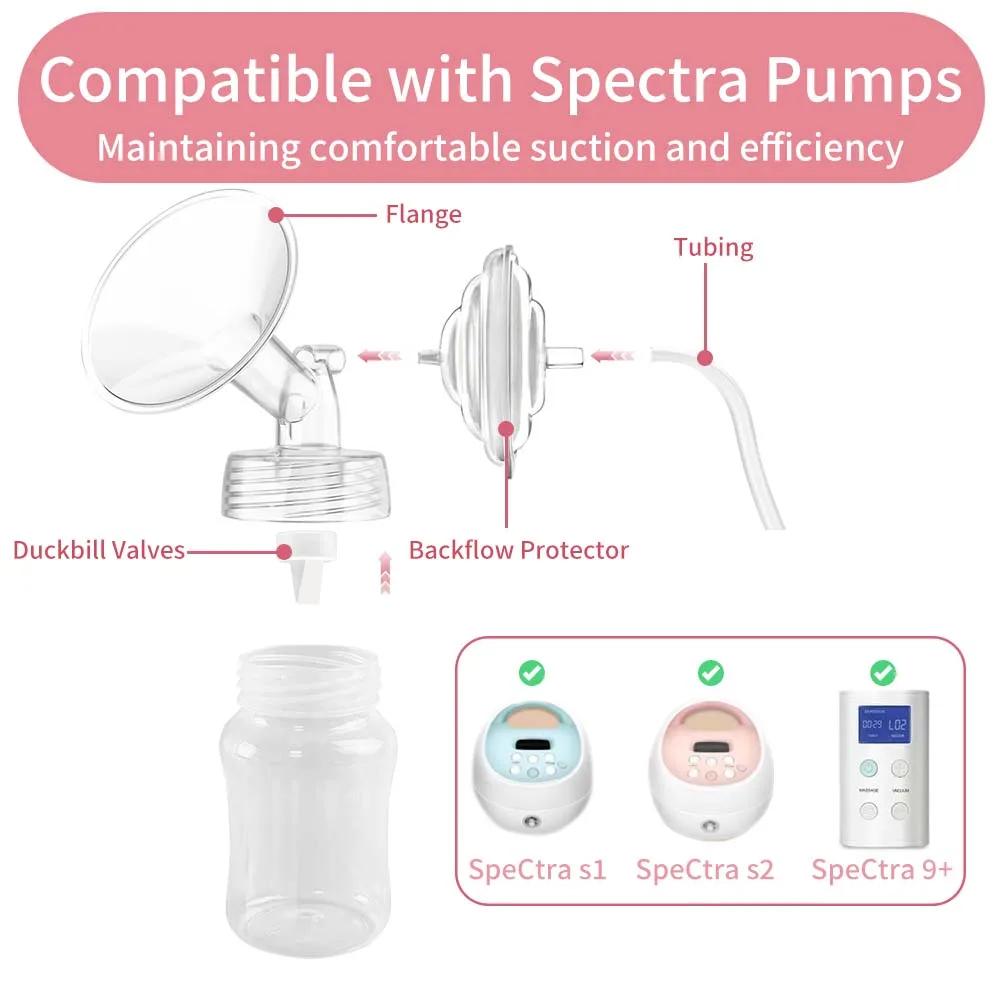 Pièces de pompe compatibles avec le tire-lait Spectra S1/S2/9Plus, ensemble complet de pièces de rec