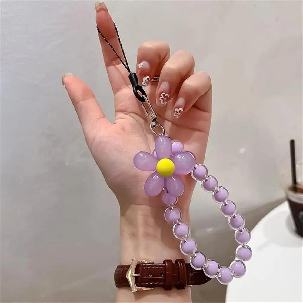 Accessoire de téléphone portable fait main, bijoux d'été, chaînes suspendues, cordon à perles, chaîn