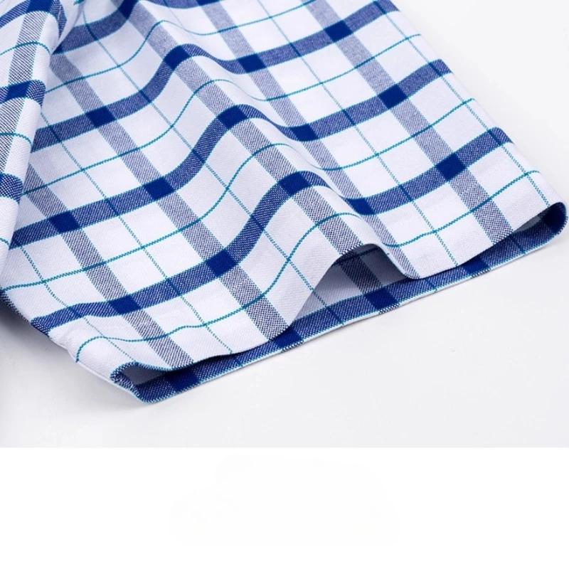 Chemise classique à manches courtes pour hommes, 7XL, 100% coton Oxford, chemise décontractée à rayu