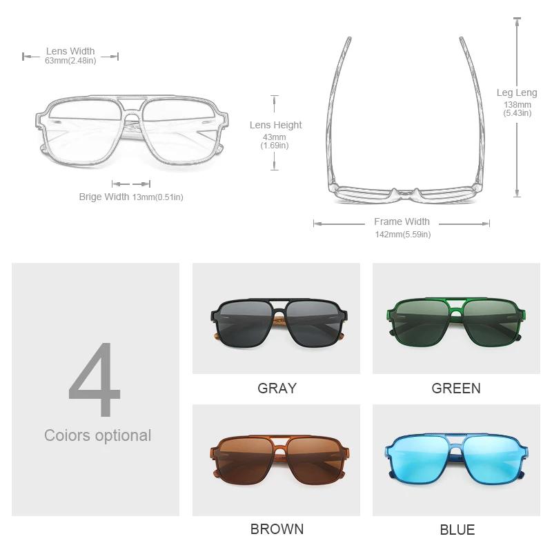 Oi bois lunettes de soleil pour hommes bois lunettes de soleil homme lunettes lunettes polarisantes 