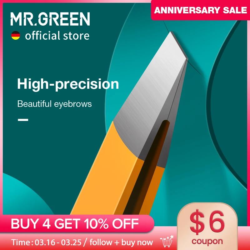 MR.GREEN – pince à sourcils colorée, extracteur de poils fins, en acier inoxydable, pinces à sourcil