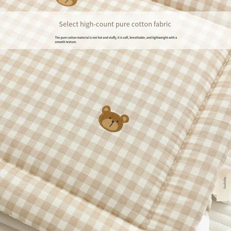 Clôture de berceau pour bébé, sac en coton doux, bande Anti-collision, clôture de lit une pièce pour