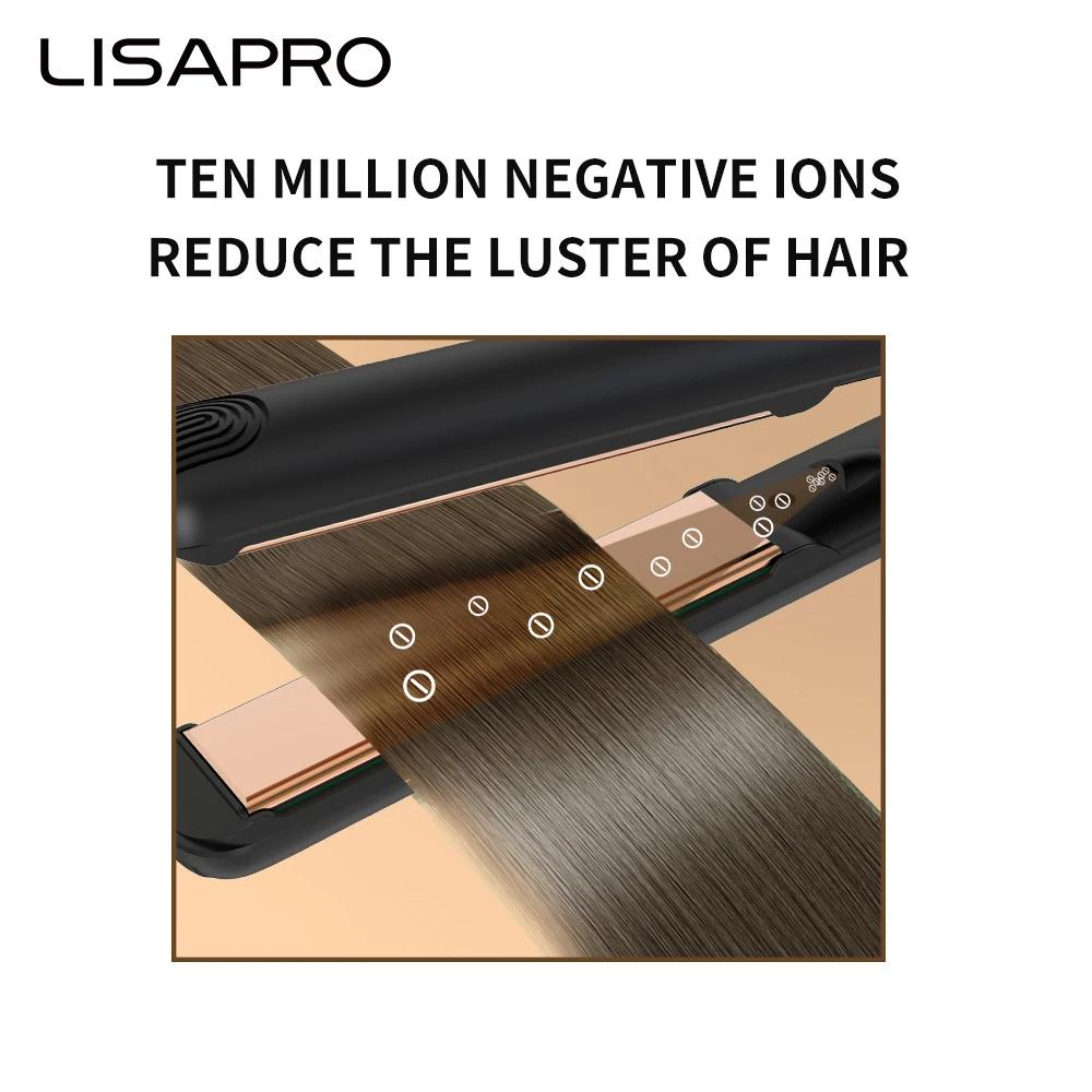 LISAPRO Plaque Plate à lisser en céramique originale pour cheveux, plaques de 1 po | Lisseur et bigo