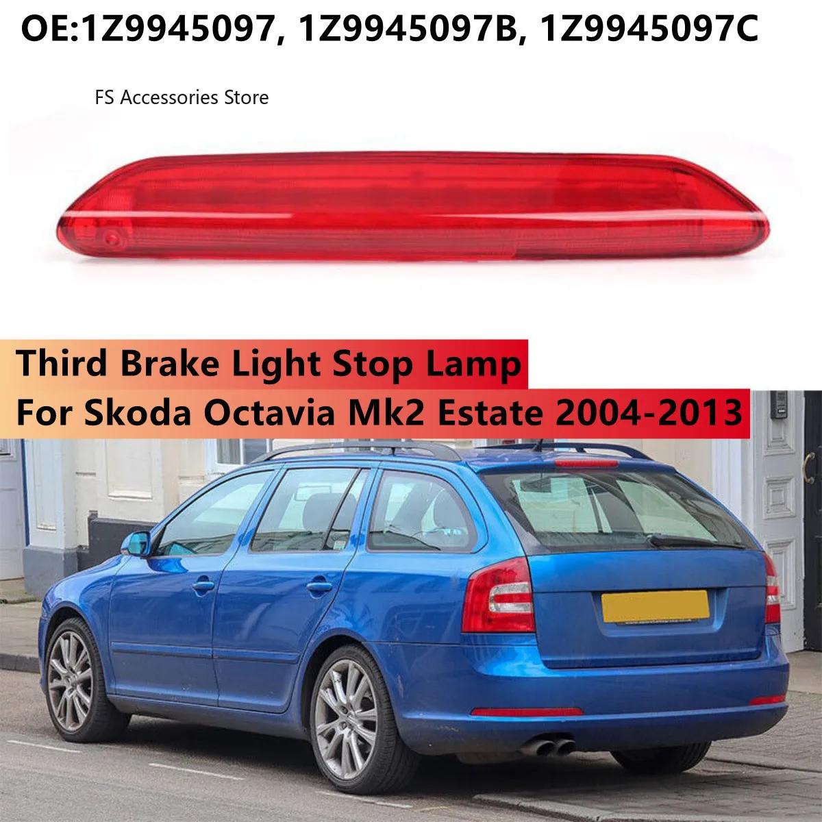 Centre arrière de voiture rouge haut niveau 3ème troisième feu Stop feu Stop 1Z 9945097 C pour Skoda
