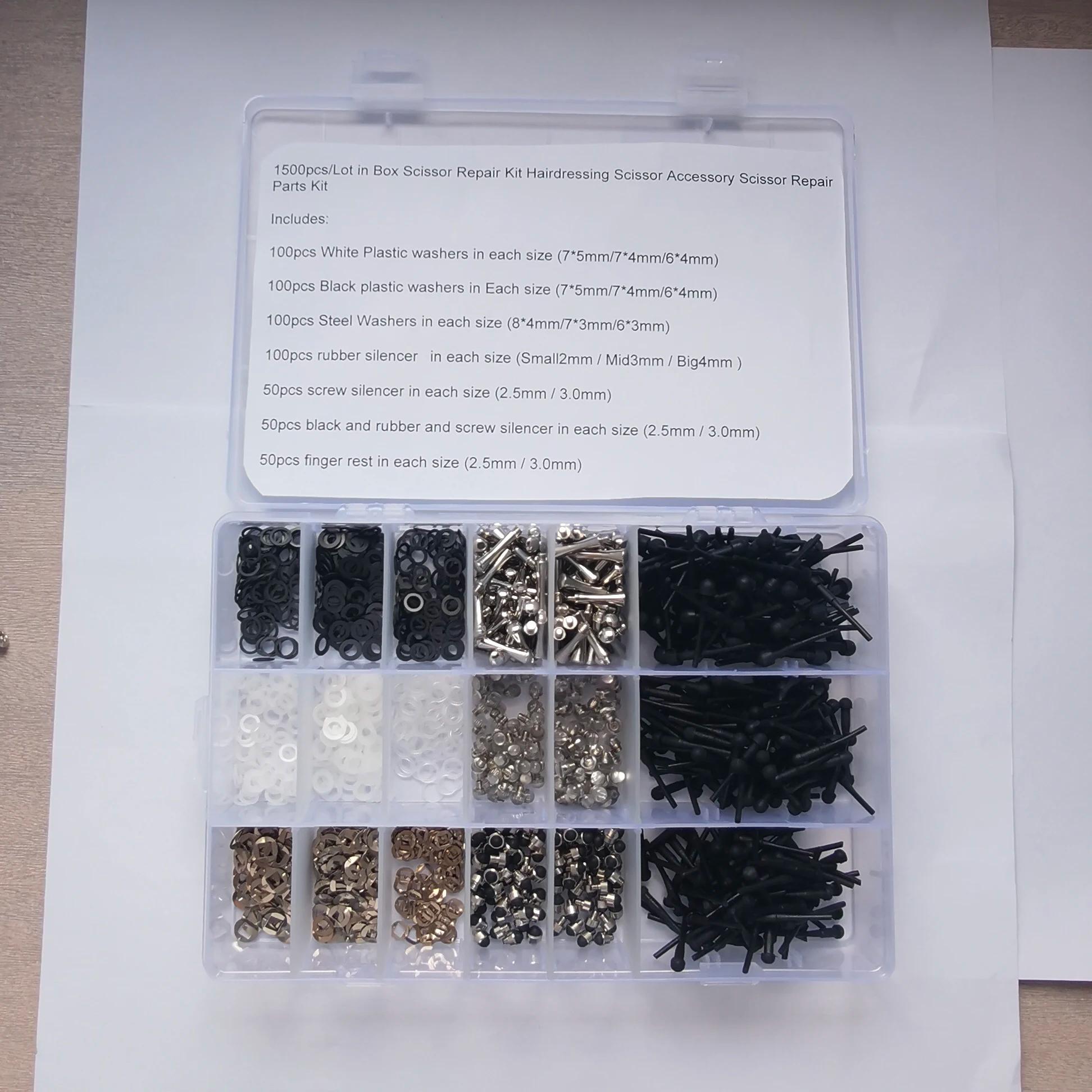 Pièces de ciseaux à cheveux, kits de réparation de ciseaux, accessoires comprenant des pare-chocs/re