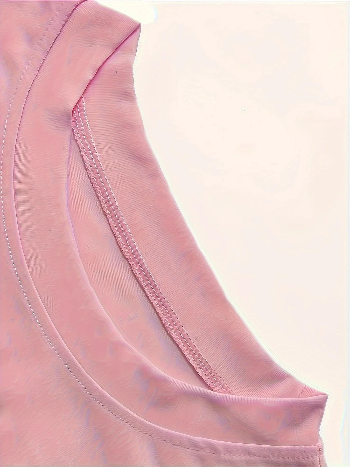 Haut polyvalent à manches courtes pour femmes, élégant, décontracté, col rond, Style sportif d'été, 