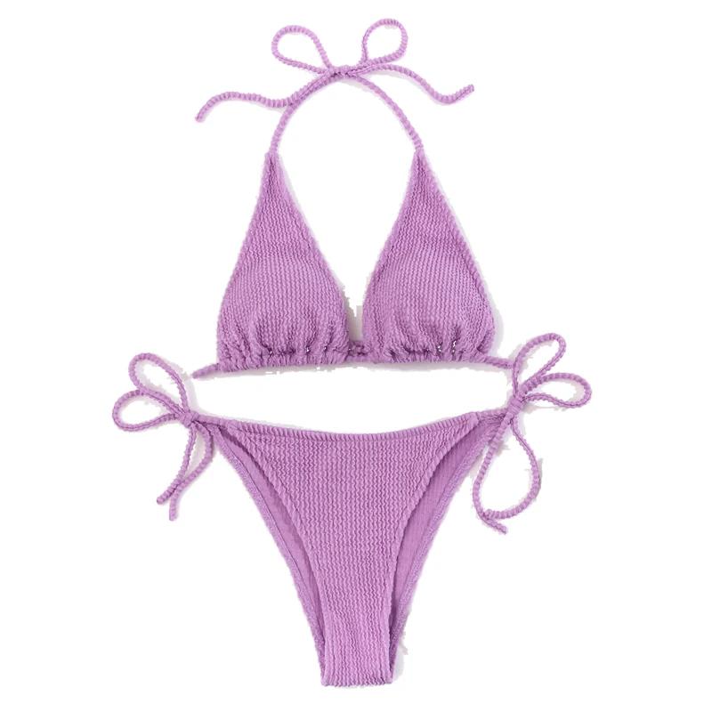 2025 nouvelle mode Sexy Bikini solide maillot de bain femmes maillots de bain Push Up ensemble brési