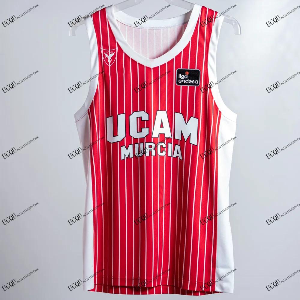 Espagne ACB 2025-26 nouveauté UCAM Murcia maillots de basket-ball 3D imprimé T-Shirts décontracté ma