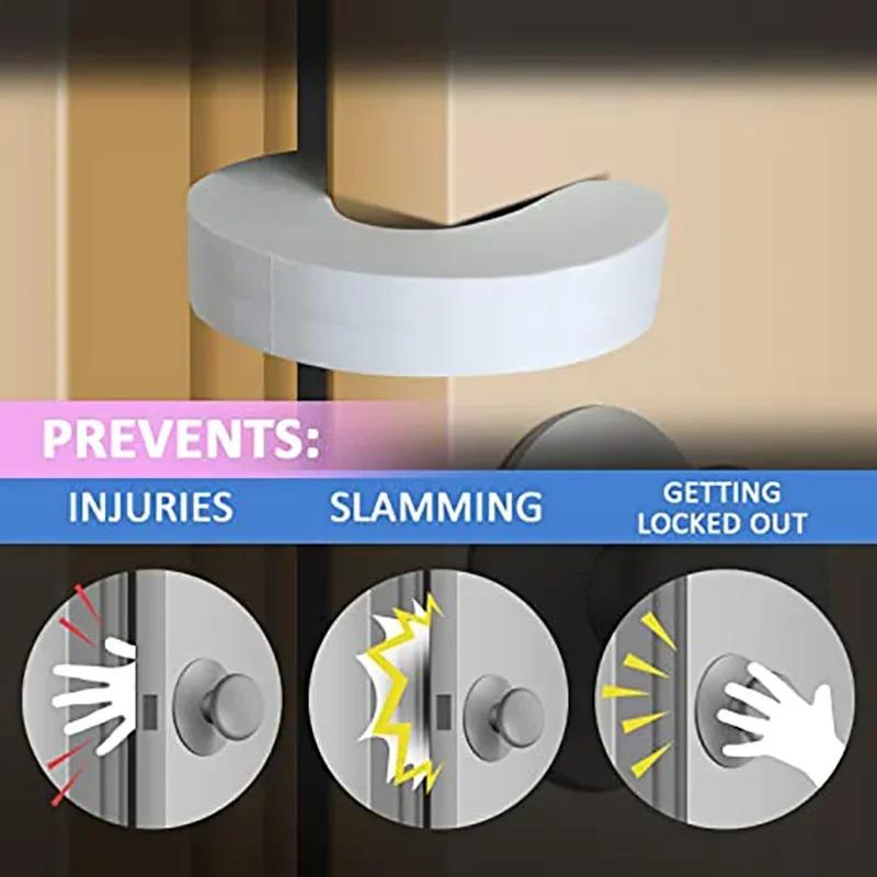 6 pièces porte doigt pincement gardes bébé à l'épreuve portes Slam bouchon Extra doux mousse protect