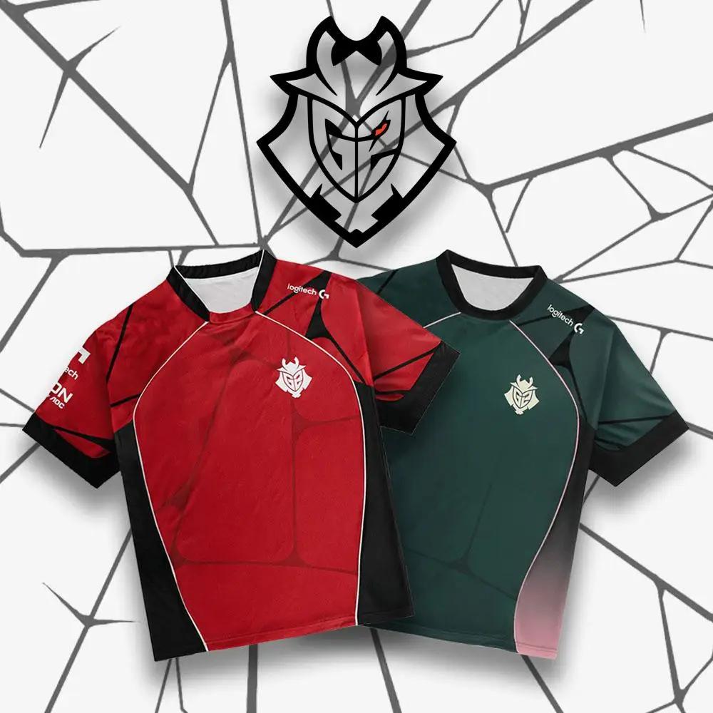 G2 Esports New Team Jersey T-shirt Prestige 2026 respirant rouge noir manches courtes unisex fans de