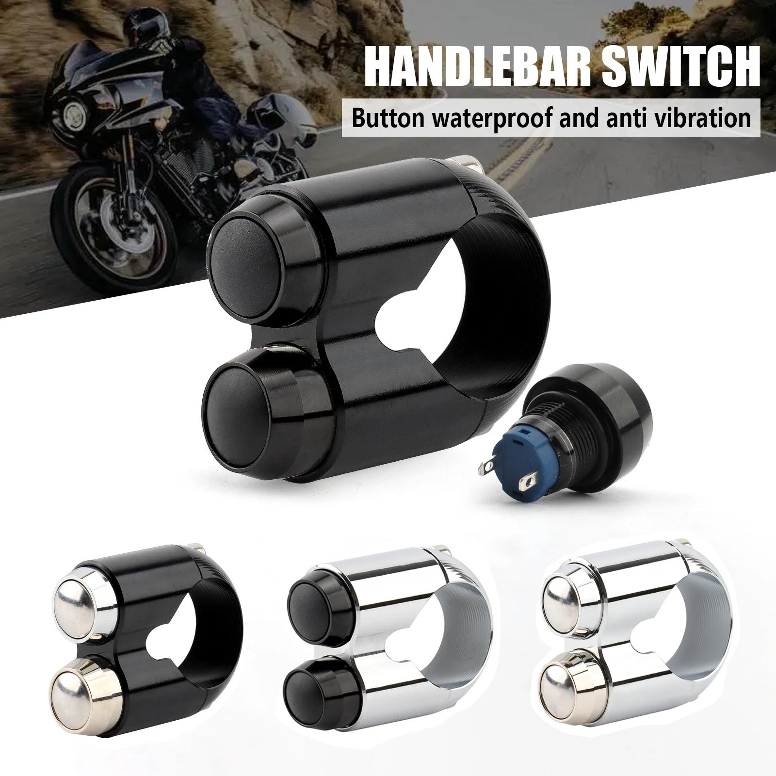 Interrupteur de commande de guidon de moto, 1 ", 25mm, bouton de klaxon, clignotant, interrupteur d'