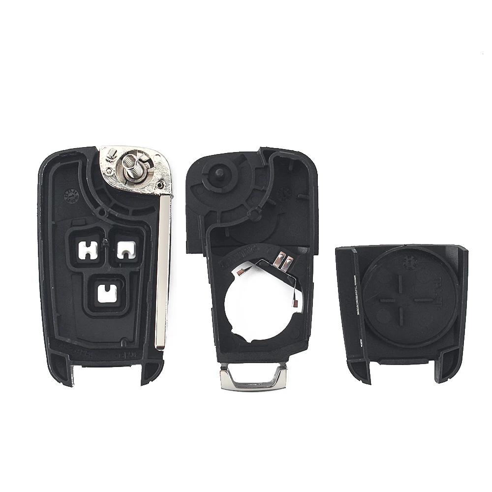 KEYYOU 10 pièces 2/3/4/5 boutons boîtier à distance Fob couverture rabat pliant clé coque vierge pou