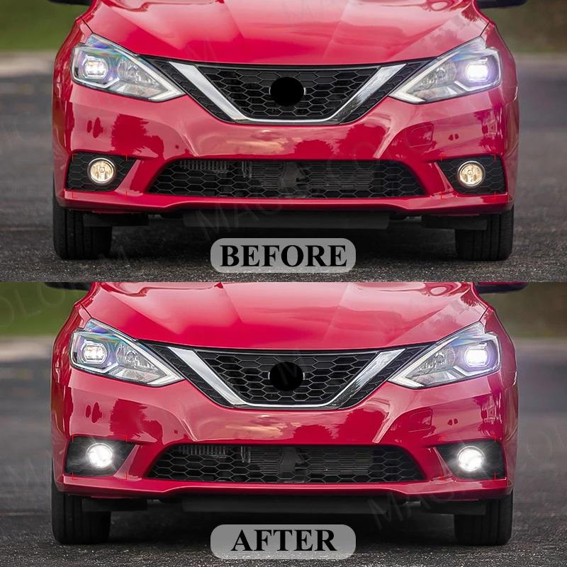 Lentille LED antibrouillard pour Nissan Almera Sylphy Versa Altima x-trail T32 Rogue Bluebird, phare