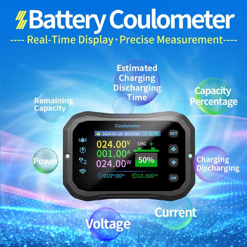 Compteur Coulomb WiFi KM140F, volt-ampèremètre de puissance, indicateur de capacité de batterie au l