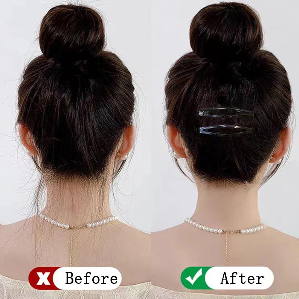 12 pinces à cheveux en métal noir de grande taille, 2,36 pouces de long, pinces à cheveux antidérapa