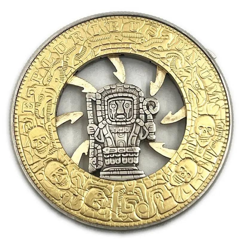 Mécanisme mobile pièce Hobo Nickel 'pièce de serrage' Morgan Dollar romain booze pièce magique cadea