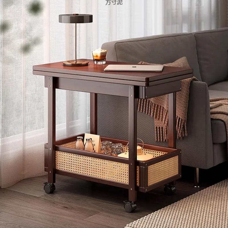 Armoire latérale en bois non massif, chariot de salon, petite table de chevet pour chambre à coucher