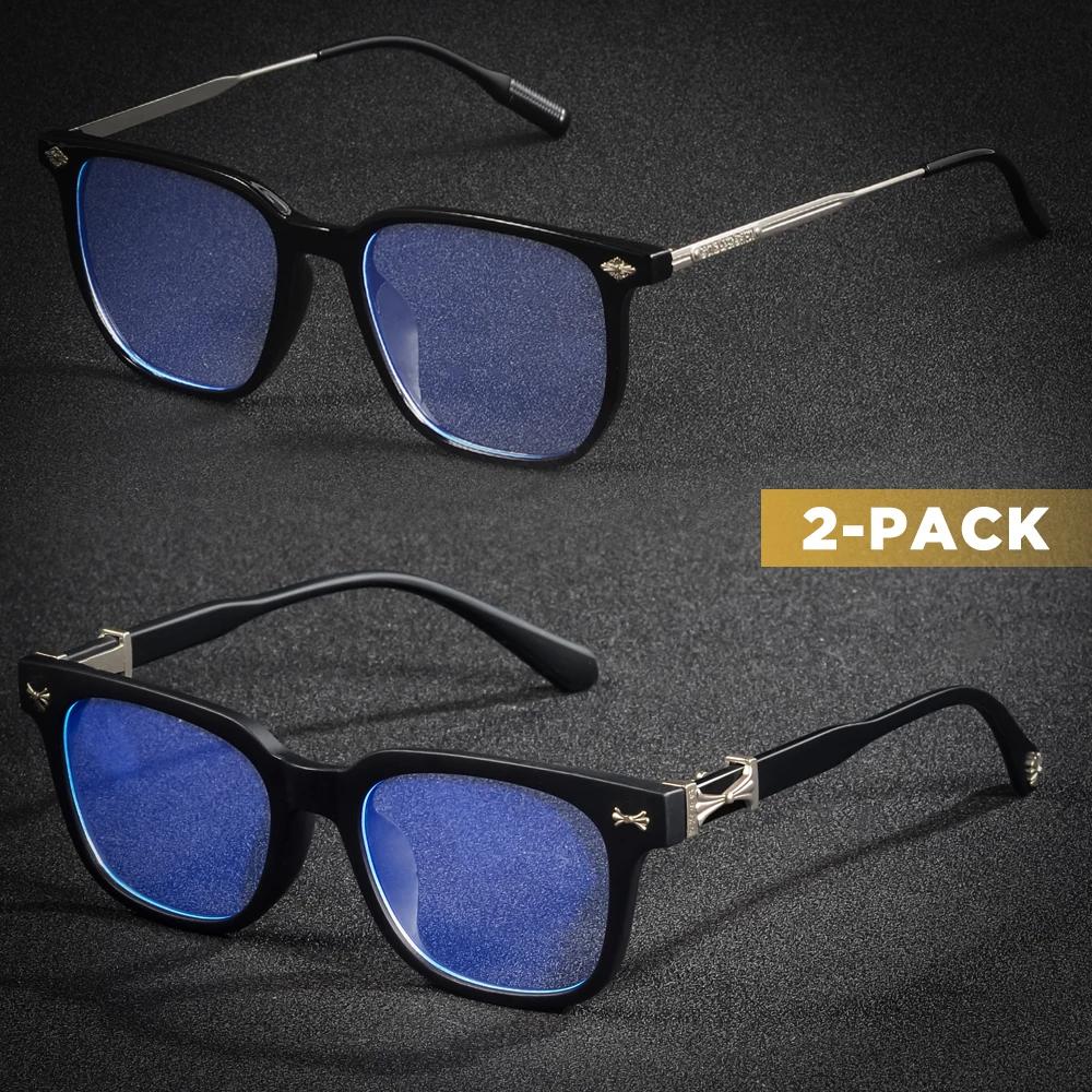 CRIXALIS 2 pièces classique carré Anti lumière bleue lunettes hommes lecture livres lunettes femmes 