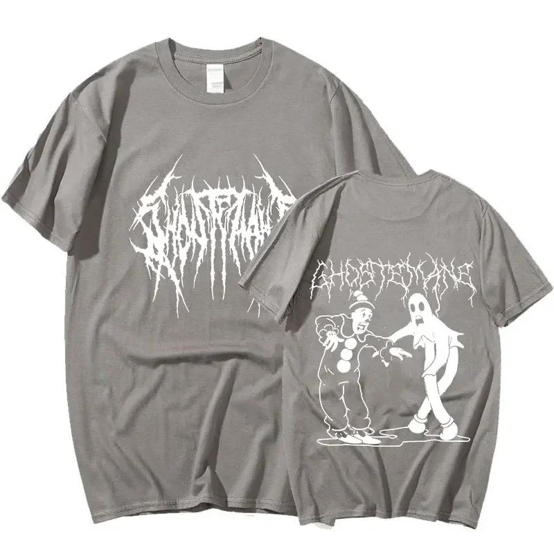 Hommes femmes imprimer T-shirt mode Hip Hop métal gothique Rock T-shirt ample Streetwear été ample S