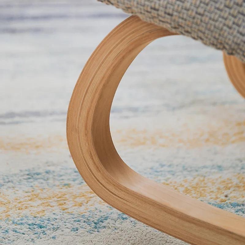 Chaise ergonomique à genoux pour bureau, maison, bureau, chaise à bascule en bois massif avec coussi