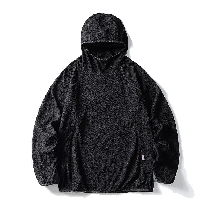 Chemise unisexe légère à capuche en velours nuage à séchage rapide pour les sports de plein air : ca