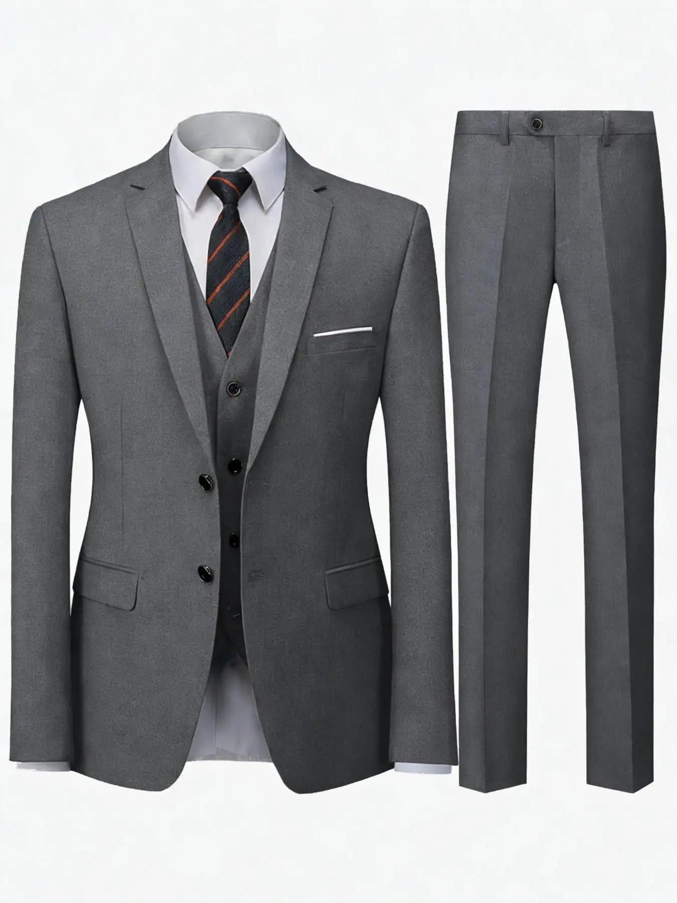 Ensemble de costume 2 pièces bordeaux pour homme (blazer + pantalon uniquement, gilet non inclus), v