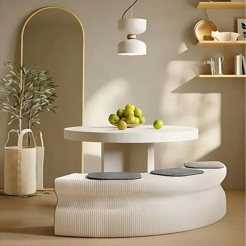 Tabouret pliant escamotable de papier de banc, tabouret paresseux télescopique de sofa, tabouret bas