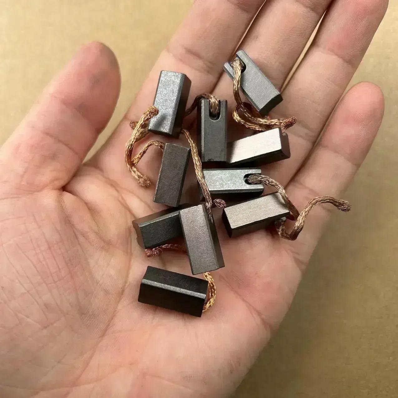 Moteur d'essuie-glace de vitres de voiture, 10 pièces/lot, brosse en cuivre et carbone 3*4*5*6*7*8*9