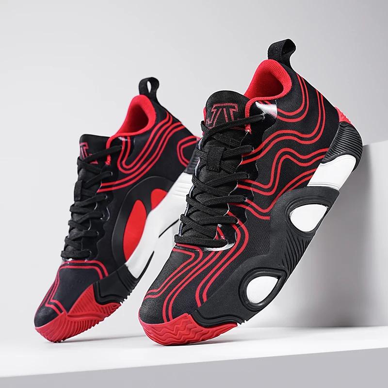 Chaussures de basket-ball pour hommes et femmes en automne et en hiver, antidérapantes, résistantes 