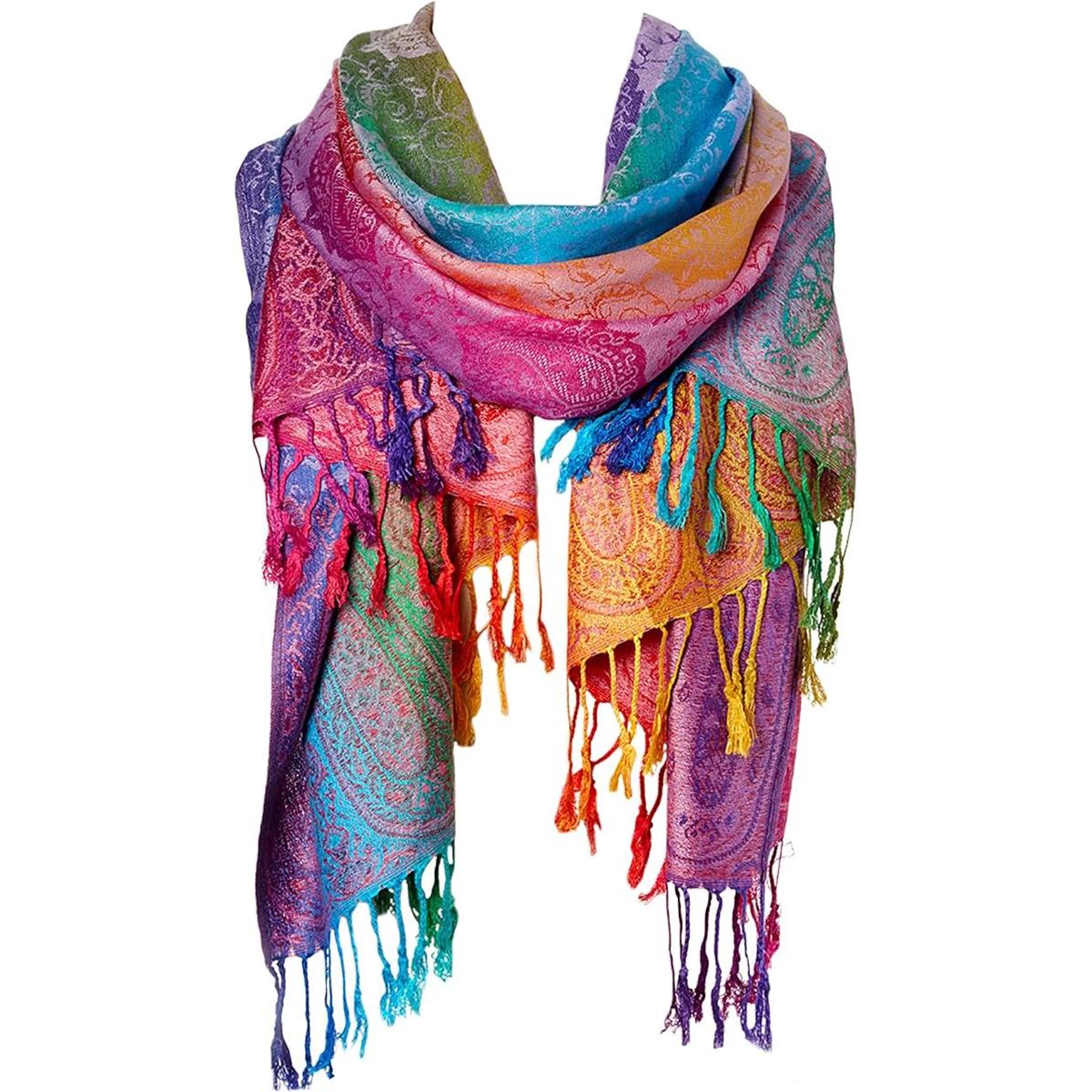 Foulard en soie pour femmes, châle de luxe en Satin, écharpe pashmina