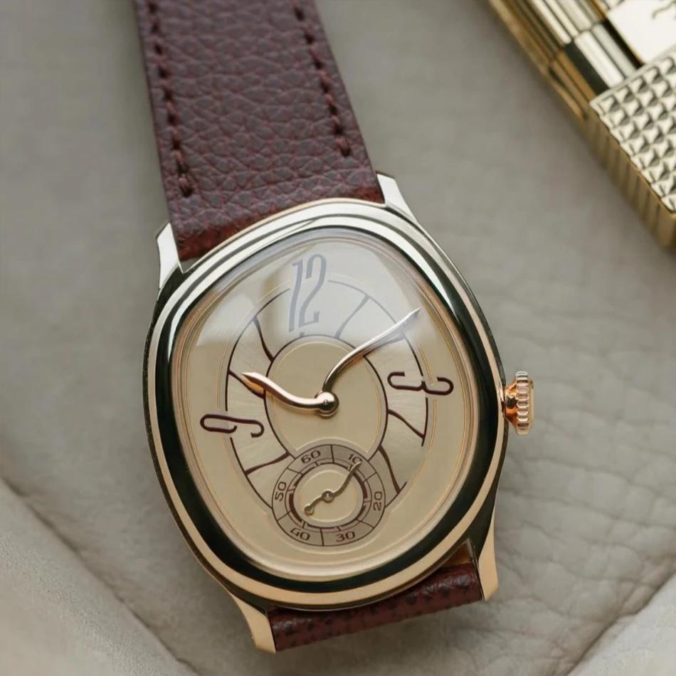 Série innovante de montres en quartz de forme spéciale avec mouvement importé, cadran de 32 mm, brac