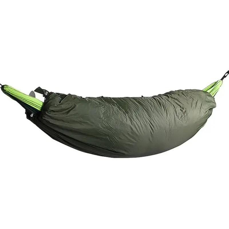 Hamacs de lit suspendus avec fermeture éclair ultraléger Portable Camping en plein air balançoire ha