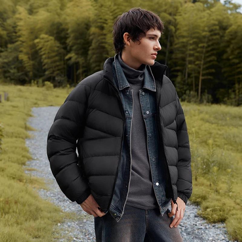 Semir doudoune hommes trois vêtements d'extérieur résistants léger mince doublure col montant haut 2