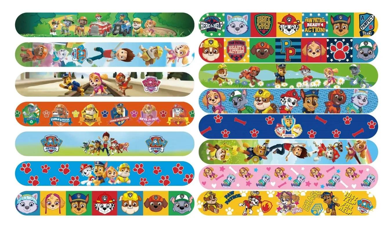 15 pièces/ensemble Paw Patrol série familiale Bracelet Ryder Marshall écombrant PVC Snap cercle dess