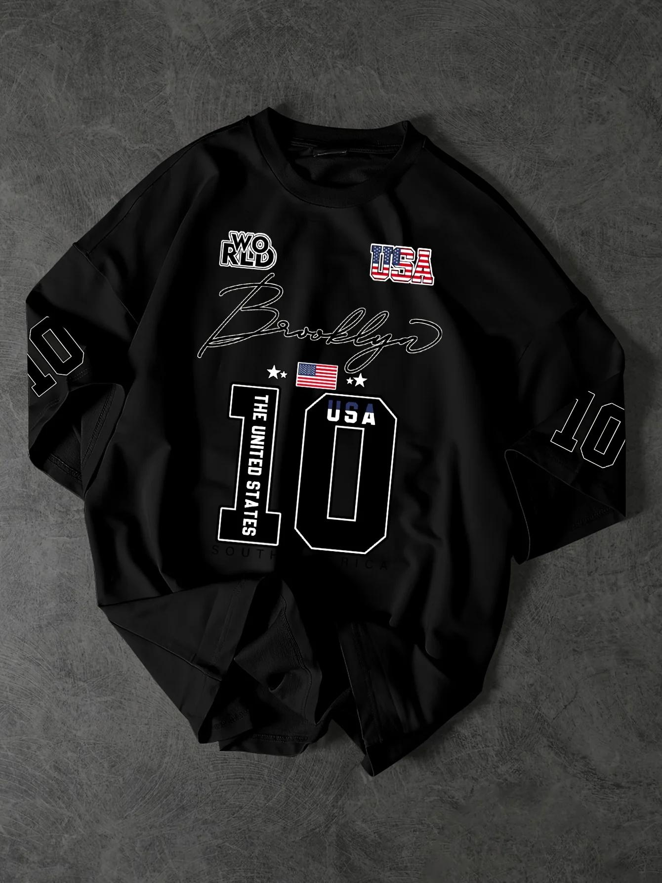 T-shirt pour hommes, nouveau Style d'été 2026, respirant, léger, décontracté, sur le thème du sport,