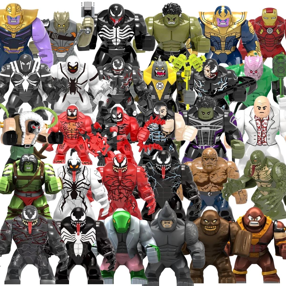 Boîte aveugle Mini blocs de construction X654 figurines grand Goblin Spiderman Iron Man Venom capita